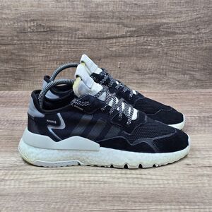 Adidas Nite Jogger Women's Size 7.5 Black White Boost Running Shoes (CG6253)